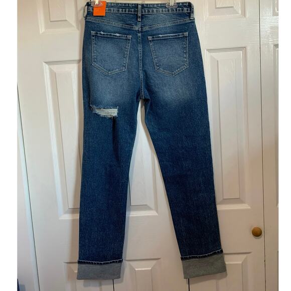 Nature Denim NWT high rise cuffed distressed mom jeans 4/27 - Picture 7 of 10